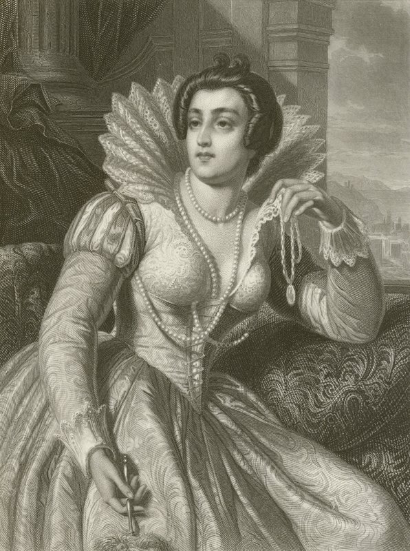 Julia Imperiali (gravírování) od August Friedrich Pecht