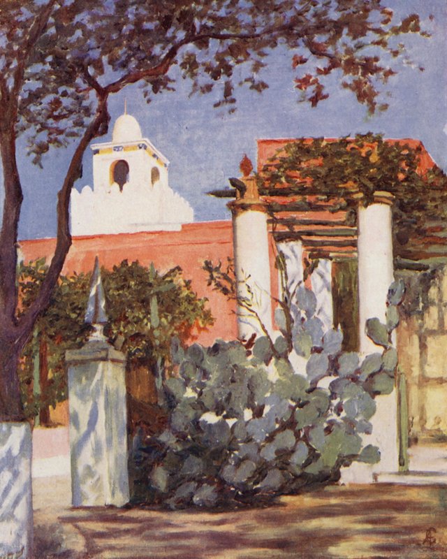 Villa Dubuffe (barevná litografie) od Augustine Fitzgerald