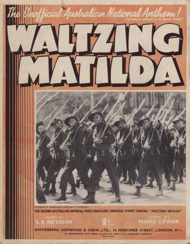 Valčík Matilda, hudební obal od Australian Photographer
