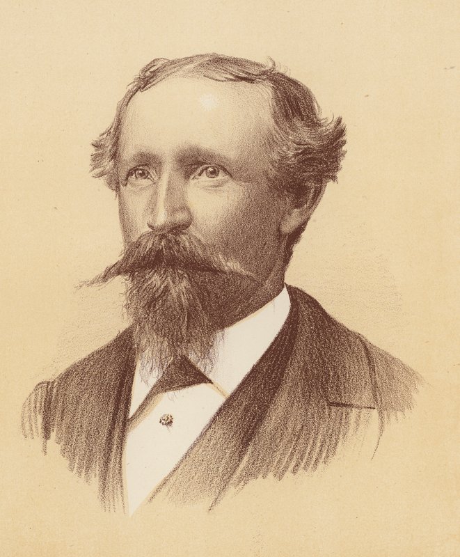 Bernhardt Otto Holtermann (barevná litografie) od Australian School