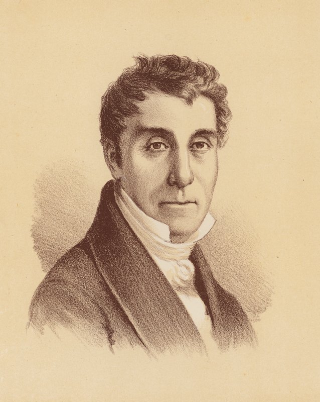 Kapitán Richard Brooks (barevná litografie) od Australian School