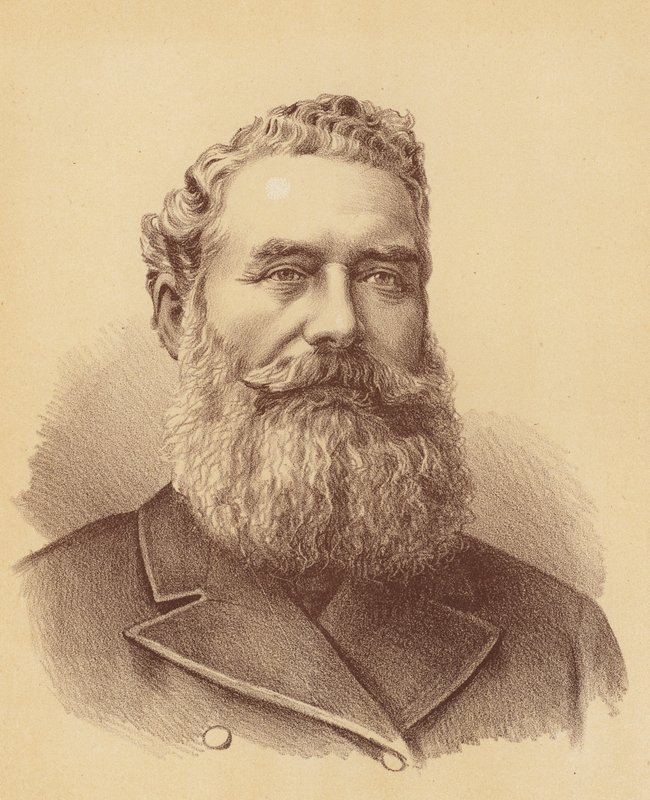 Ctihodný James White (barevná litografie) od Australian School