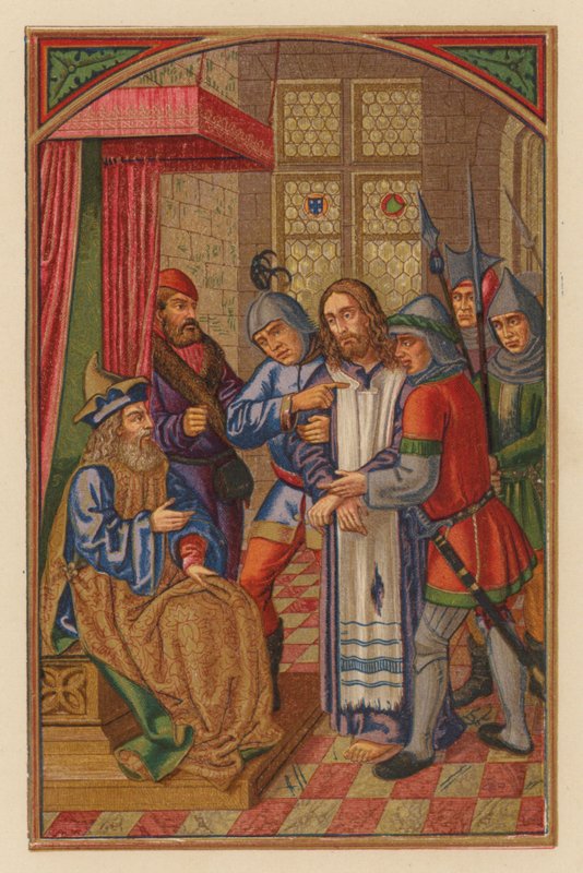 Herodes se vysmívá Pánu (chromolit) od Austrian School