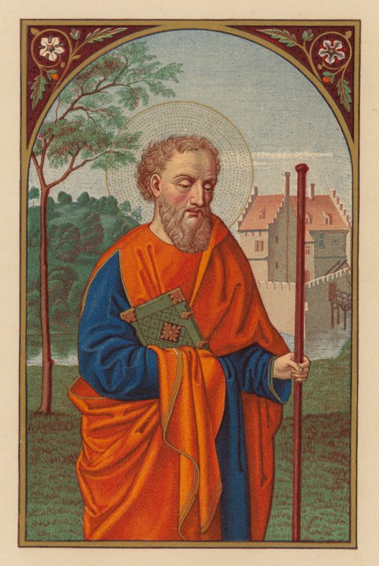 S Barnabáš, apoštol (chromolit) od Austrian School