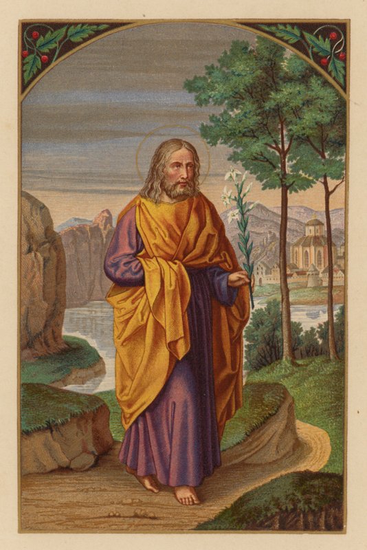 Svatý Josef, patron církve (chromolit) od Austrian School