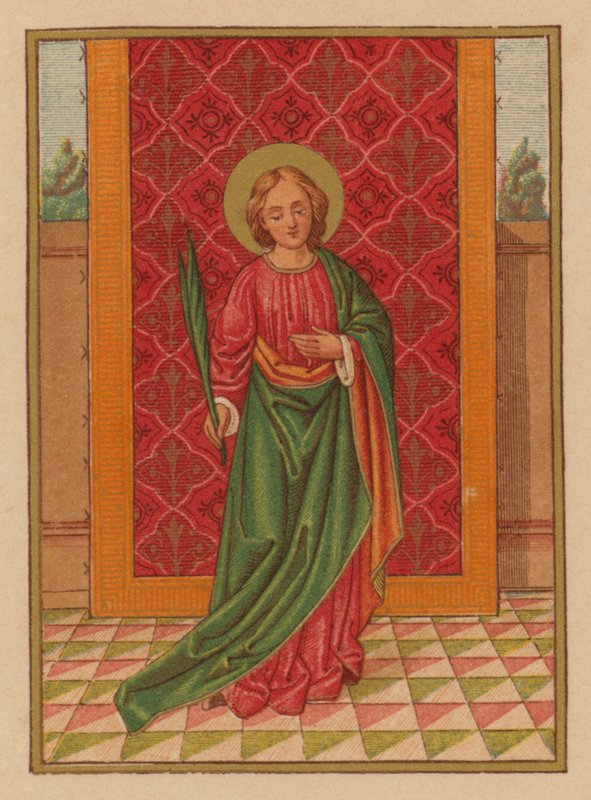 S Lucia (chromolitho) od Austrian School
