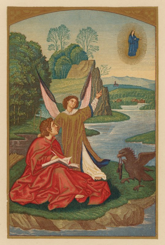 Saint John Ev (chromolit) od Austrian School