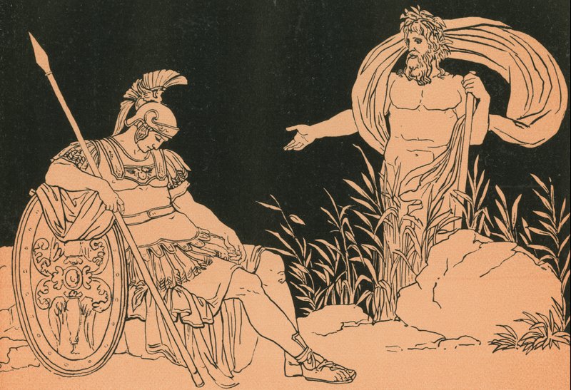 Aeneas a Tiber od Bartolomeo Pinelli