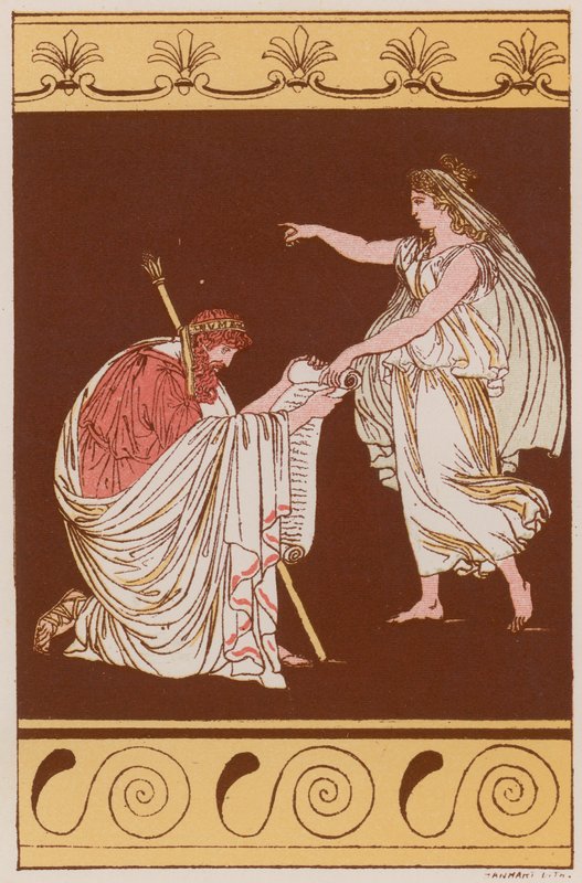 Numa Pompilius a Nymph Egeria od Bartolomeo Pinelli