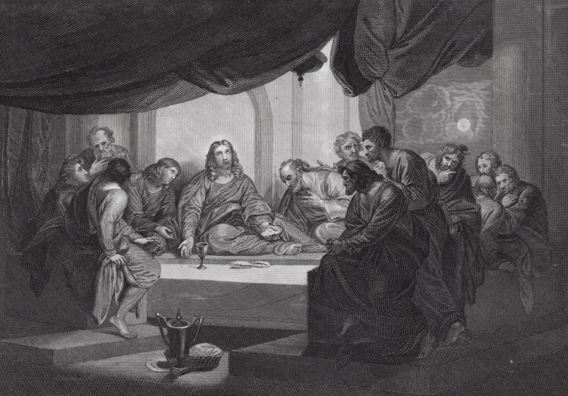 Poslední večeře (rytina) od Benjamin (after) West