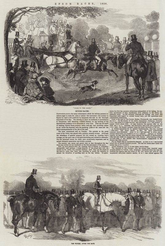 Závody Epsom, 1856 od Benjamin Herring