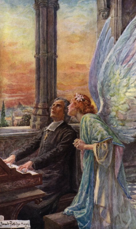 Scéna z Abta Voglera od Roberta Browninga od Bernard Partridge