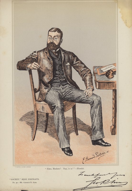 Pan George R Sims od Bernard Partridge