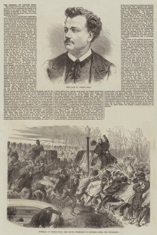 Pohřeb Victora Noira od Burn Smeeton