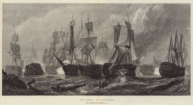 Bitva o Trafalgar od C. Stanfield