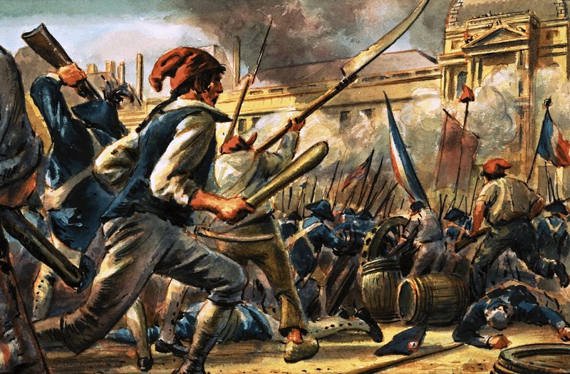 Francouzský revoluční dav od C.L. Doughty