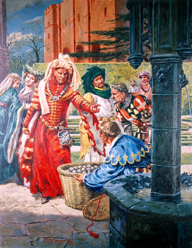 Král Jindřich V. (kvaš na papíře) od C.L. Doughty
