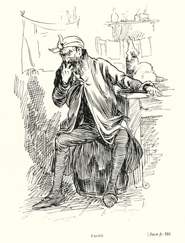 Postava Dickense: Fagin (litho) od Captain Edward Henry Handley Read