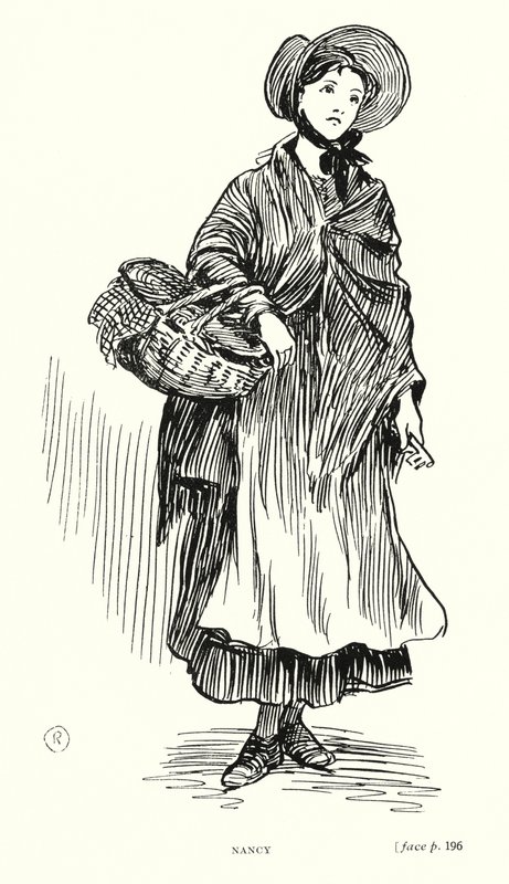 Postava Dickense: Nancy (litho) od Captain Edward Henry Handley Read
