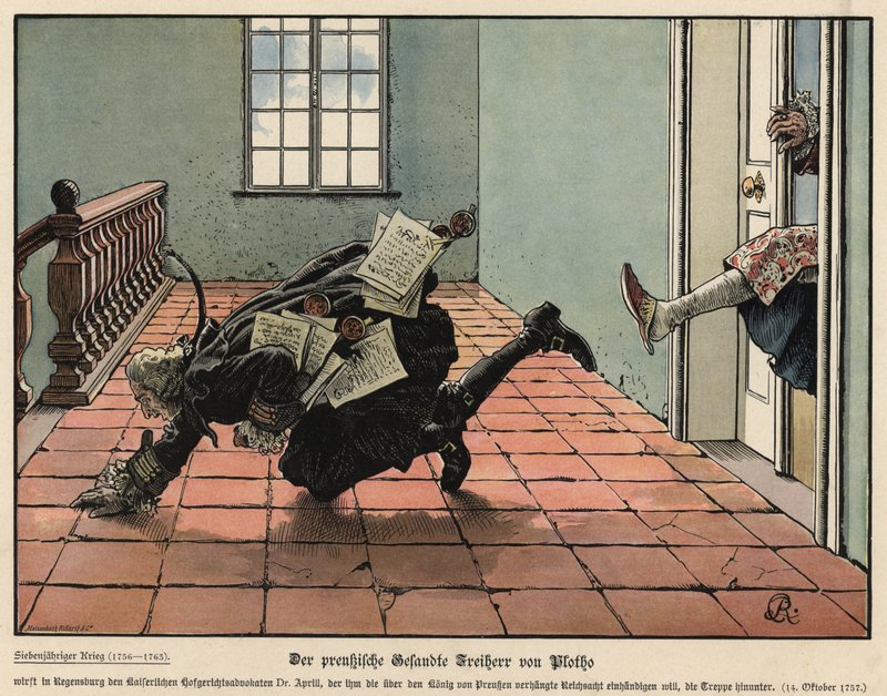 Pruský vyslanec Freiherr von Plotho od Carl Röchling