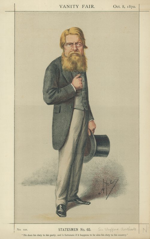 Sir Stafford Northcote od Carlo Pellegrini