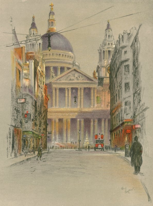 Katedrála svatého Pavla od Cecil Charles Windsor Aldin