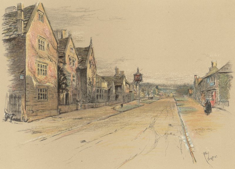 The Lygon Arms, Broadway od Cecil Charles Windsor Aldin
