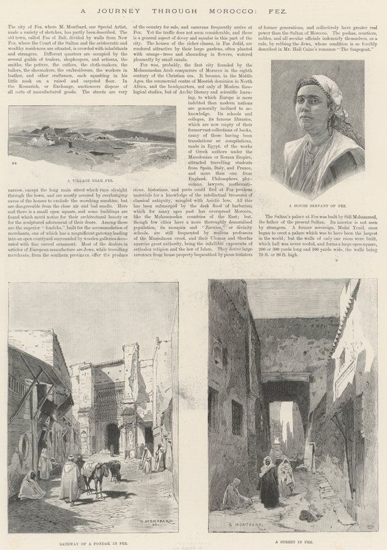 Cesta přes Maroko, Fez od Charles Auguste Loye