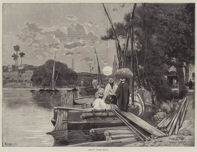 Assiout, Horní Egypt od Charles Auguste Loye