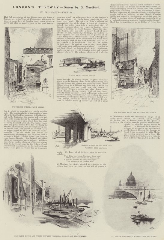 Londýnská dálnice Tideway od Charles Auguste Loye