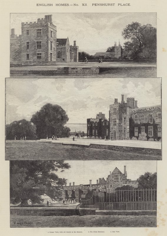 Penshurst Place od Charles Auguste Loye