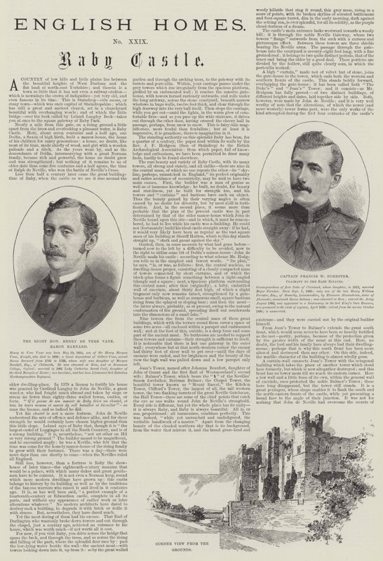 Hrad Raby od Charles Auguste Loye