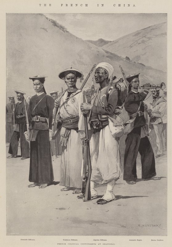 Francouzi v Číně od Charles Auguste Loye