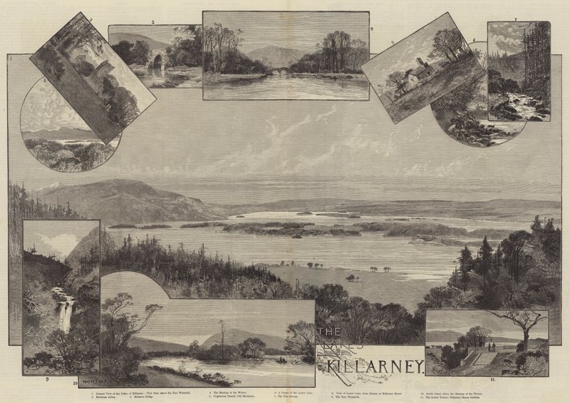 Jezera Killarney od Charles Auguste Loye