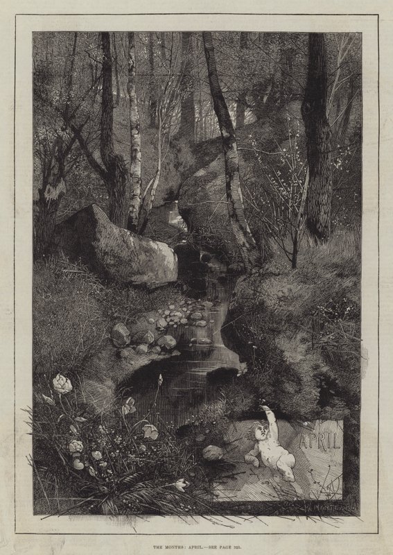Měsíce, duben od Charles Auguste Loye