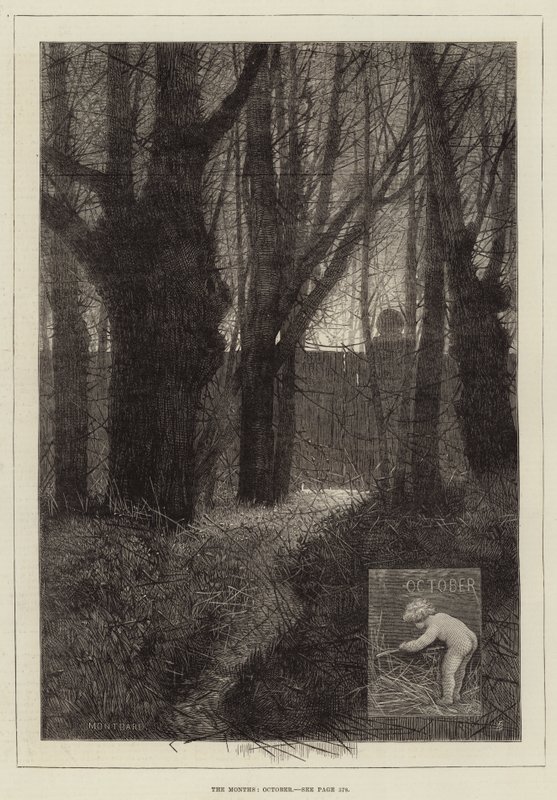 Měsíce, říjen od Charles Auguste Loye