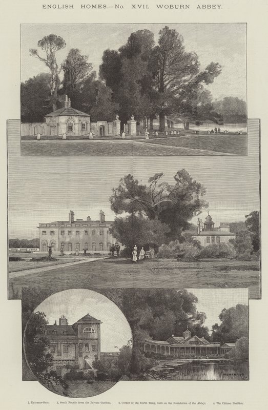 Woburn Abbey od Charles Auguste Loye
