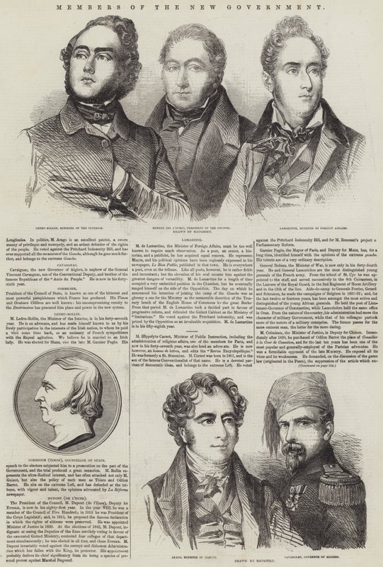 Členové nové vlády od Charles Baugniet