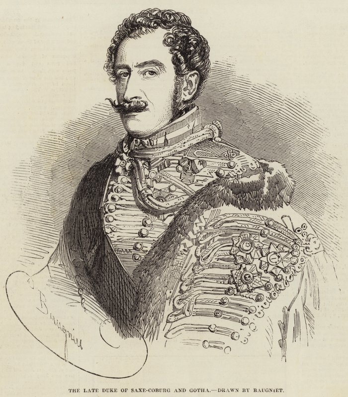 Pozdější vévoda sasko-koburský a gothajský od Charles Baugniet