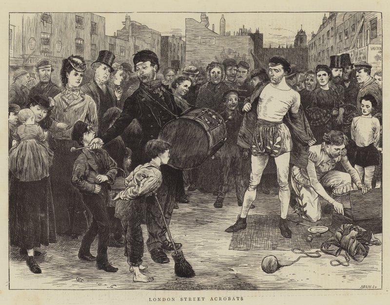 London Street Acrobats od Charles Green