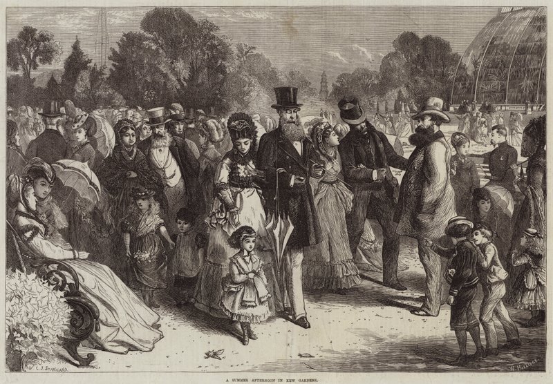 Letní odpoledne v Kew Gardens od Charles J. Staniland