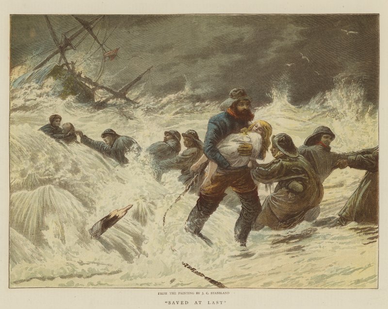 Saved at Last (chromolitho) od Charles J. Staniland