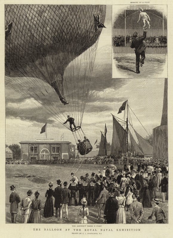 Balón na Královské námořní výstavě od Charles J. Staniland