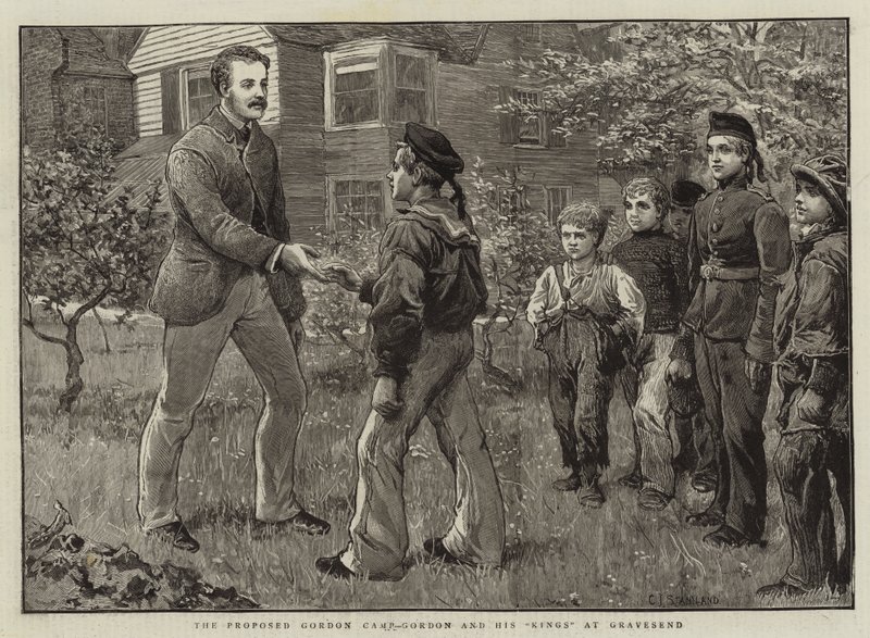 The Proposed Gordon Camp, Gordon a jeho králové v Gravesendu od Charles J. Staniland