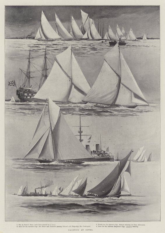 Jachting v Cowes od Charles John de Lacy