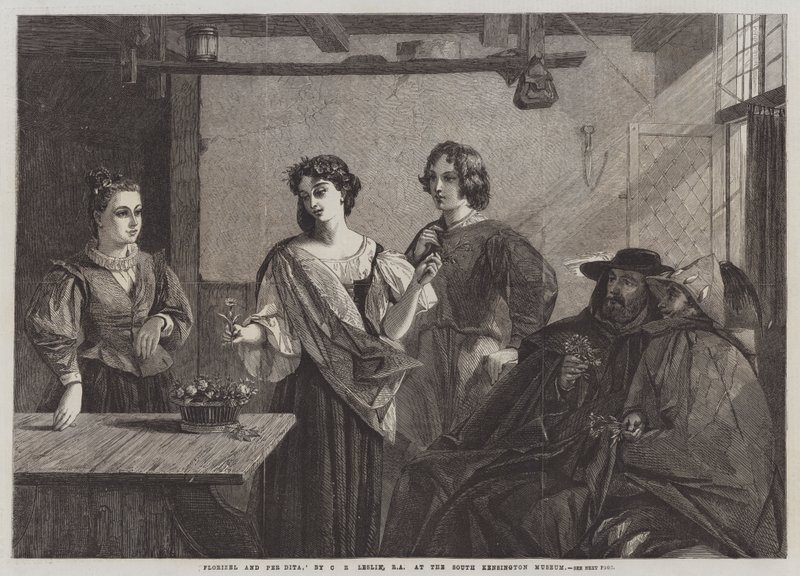 Florizel a Pee Dita od Charles Robert Leslie