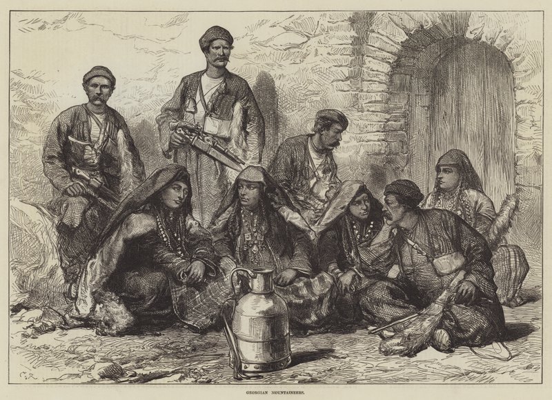 Gruzínští horolezci od Sir John Charles Robinson