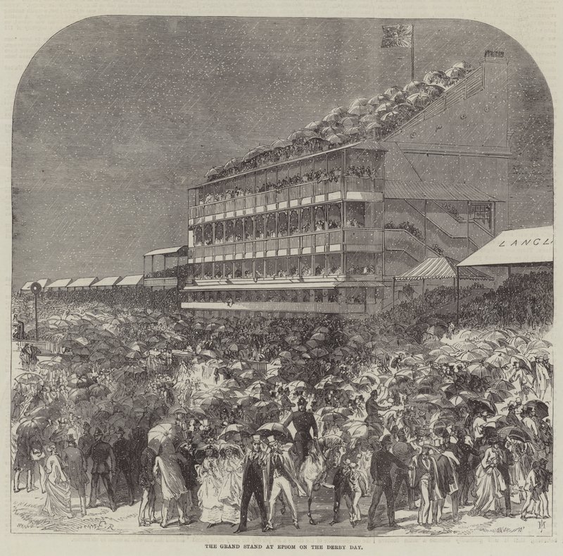 Velký stánek v Epsom na Derby Day od Sir John Charles Robinson