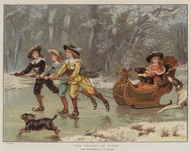 Přechod Venuše (chromolitho) od Charles Trevor Garland