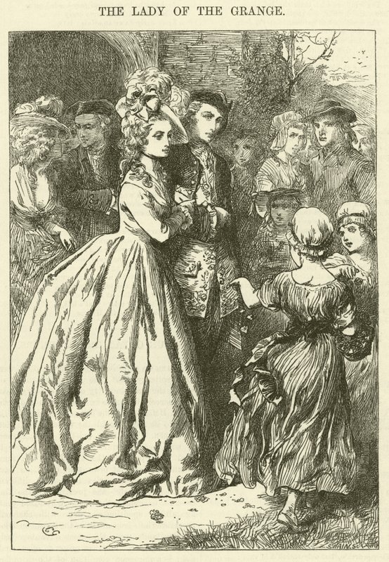 The Lady of the Grange (rytina) od Charles (after) Green
